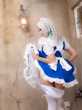 cosplay美女套图 c77 Sakuya Izayoi　白丝假发扮相(1)(106)